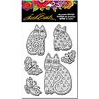 STAMPENDOUS! Laurel Burch Cling Rubber Stamps
