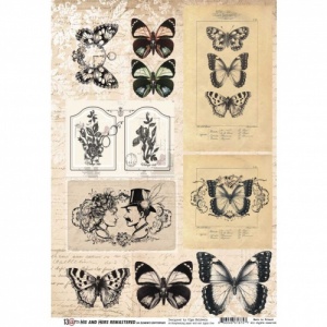 13 Arts A4 Paper Sheet - His and Hers Remastered - Elements Butterflies