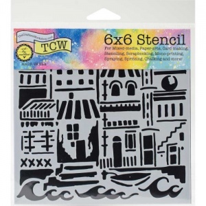 Crafter's Workshop Stencil - Floating City - TCW749S