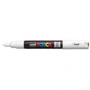 Posca Marker Pen - PC-1M Extra-Fine - White