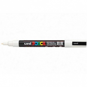 Posca Marker Pen - PC-3M Fine - White
