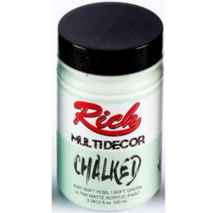 Rich Hobby Chalked Paint - Soft Green
