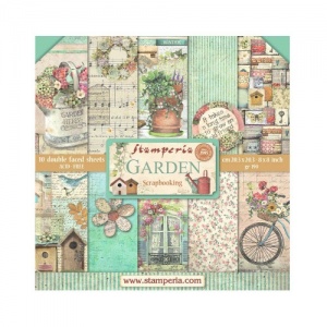 Stamperia Double Sided 8in x 8in Paper Pad - Garden - SBBS104