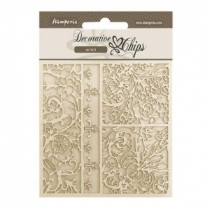 Stamperia Decorative Chips - Brocante Antiques - Patterns - SCB210