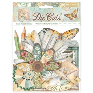 Stamperia Die Cuts Assortment - Daisy Art - DFLDC126