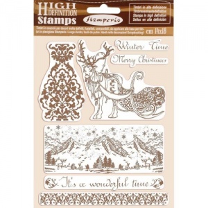 Stamperia Cling Mounted Stamp Set - Winter Time