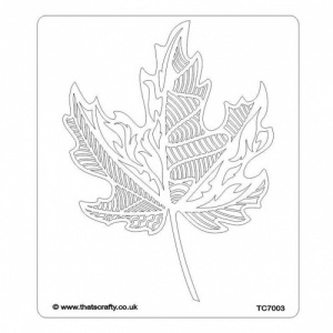 That's Crafty! 6.5ins x 7.5ins Stencil - Maple Leaf - TC7003