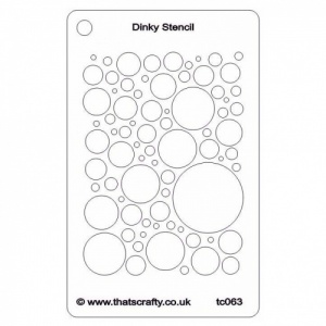 That's Crafty! Dinky Stencil - Bubbly All Over - TC063