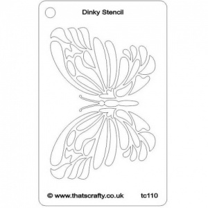 That's Crafty! Dinky Stencil - Flourish Butterfly - TC110