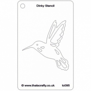 That's Crafty! Dinky Stencil - Hummingbird - TC095