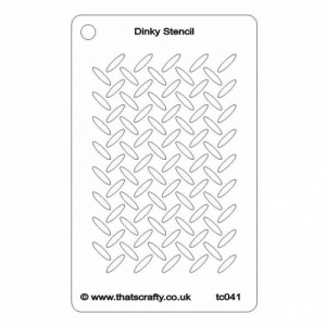 That's Crafty! Dinky Stencil - Metal Grid Background - TC041