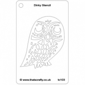 That's Crafty! Dinky Stencil - Owl - TC103