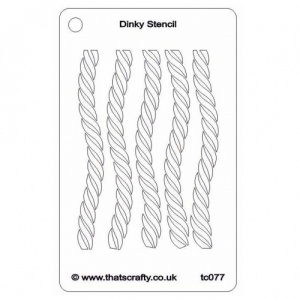That's Crafty! Dinky Stencil - Rope - TC077