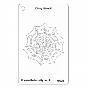That's Crafty! Dinky Stencil - Spiders Web - TC028