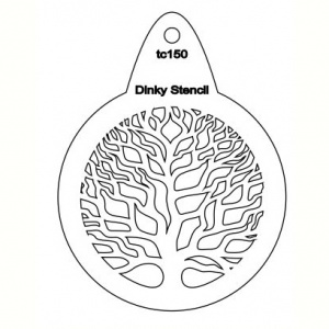 That's Crafty! Round Dinky Stencil - Tree - TC150