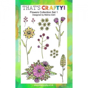 That's Crafty! Clear Stamp Set - Flowers Collection - Set 1