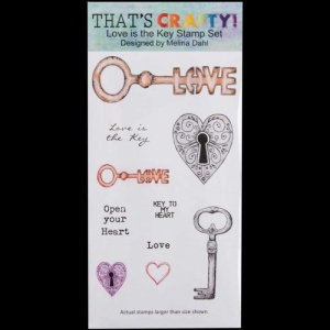 That's Crafty! Clear DL Stamp Set - Love is the Key