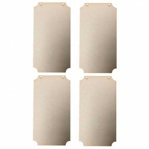 That's Crafty! Surfaces MDF Plaques - Pack of 4