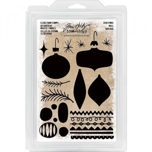 Tim Holtz Idea-ology Cling Foam Stamps - Christmas Ornaments