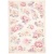 Stamperia A4 Rice Paper - Romance Forever - Floral Background - DFSA4835