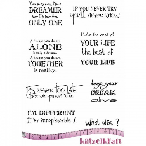 Image result for Katzelkraft Unmounted Rubber Stamp Set - Dreamer - KTZ169