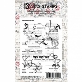13 Arts A7 Clear Stamp - Vintage Letter