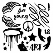 13 Arts Chipboard - Young and Free