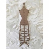 A Vintage Girl Chipboard Vintage Dress Form