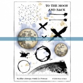 Katzelkraft Unmounted Rubber Stamp Set - To the Moon and Back - KTZ300