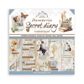 Stamperia Double Sided 12in x 12in Paper Pad - Secret Diary - SBBL152