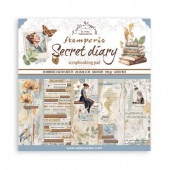 Stamperia Double Sided 8in x 8in Paper Pad - Secret Diary - SBBS103