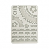 Stamperia A5 Silicone Mould - Secret Diary - Lace Borders - KACMA516
