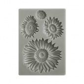 Stamperia A6 Silicone Mould - Sunflower Art - Sunflowers - KACM09