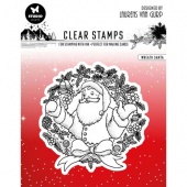 Studio Light Essentials Collection Clear Stamp - Wreath Santa - BL-ES-STAMP300