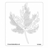 That's Crafty! 6.5ins x 7.5ins Stencil - Maple Leaf - TC7003