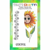 That's Crafty! A6 Clear Stamp Set - Flower