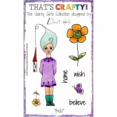 That's Crafty! Clear Stamp Set - The Quirky Girls Collection - Beki
