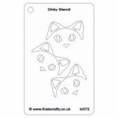 That's Crafty! Dinky Stencil - Cheeky Cat - TC072
