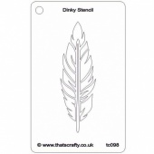 That's Crafty! Dinky Stencil - Feather - TC098