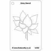 That's Crafty! Dinky Stencil - Lotus Flower - TC092