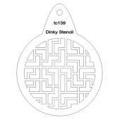 That's Crafty! Round Dinky Stencil - Puzzle - TC139
