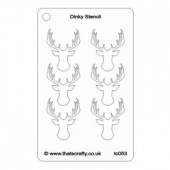 That's Crafty! Dinky Stencil - Stags Head Background - TC053