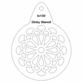 That's Crafty! Round Dinky Stencil - Stylised Chrysanthemum - TC130