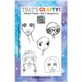 That's Crafty! Clear Stamp Set - Alexa's Faces - Set 2
