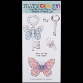 That's Crafty! Clear DL Stamp Set - Butterfly Keys