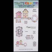 That's Crafty! Clear DL Stamp Set - House Keys