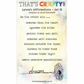 That's Crafty! Clear Stamp Set - Lynne's Affirmations - Set 12