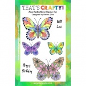 That's Crafty! Clear Stamp Set - Zen Butterflies