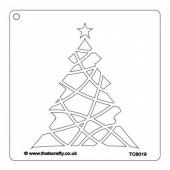 That's Crafty! 6ins x 6ins Stencil - Christmas Tree - TC6019