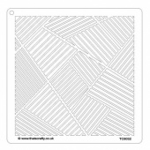 That's Crafty! 8ins x 8ins Stencil - Lots of Lines - TC8032